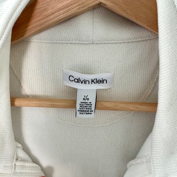 Calvin Klein White Ribbed Zip-Up Jacket - Picture 8 of 10